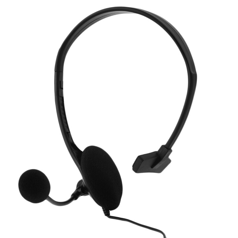 Single Ear Bedrade Hoofdtelefoon 3.5Mm Zwart Headsets Hoofdtelefoon Oortelefoon Gaming Headset Voor PS4 Game Pc Met Vol