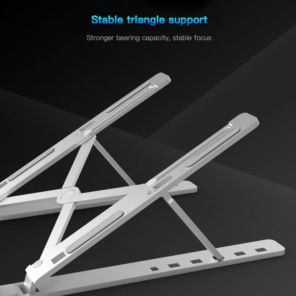 Foldable Laptop Stand Holder, Adjustable Ergonomic Heights Ventilated Desktop Laptop Riser,Notebook Tray Mount for iM'ac/Laptop