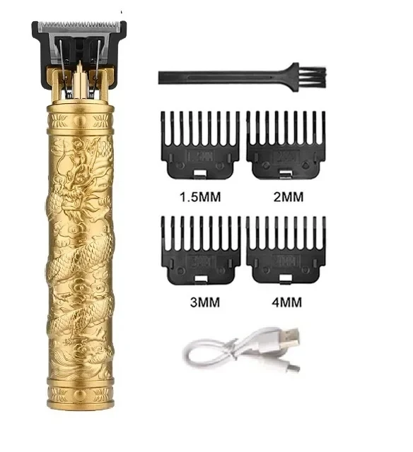 Professioneller Haarschneider, digitaler USB-wiederaufladbarer Haarschneider für Männer, Haarschnitt, Haarschneider, Friseurmaschine, Herren-Trimmer, Rasierer: Freier Raum