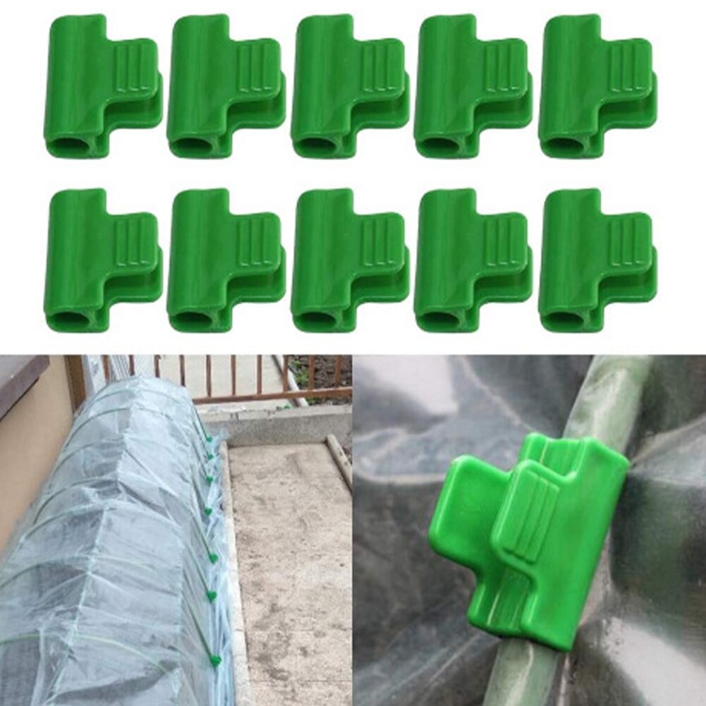 20pcs Home Fastener Shelters Buckle Nursery Greenhouse Pipe Clamp Cold Frame Garden Supplies Sunshade Net Shed Fixing Film Clip