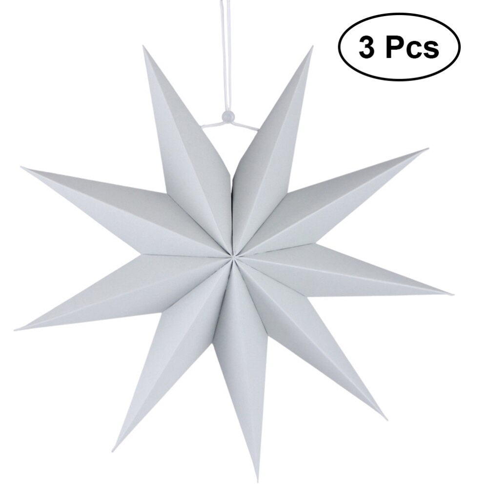 Paper Lamp Shade Star Lantern Lamp Accessory 30cm(Orange): Grey 1