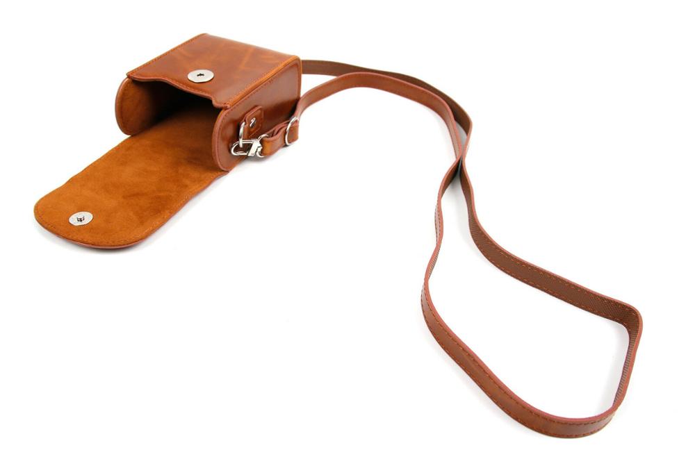 Retro Camera Leather Case Tas Voor Sony RX100 Vii Vi V Va Iv Iii Ii HX90V HX90 HX80 HX99 HX95 HX60V HX50 HX30 HX20 HX10: Brown