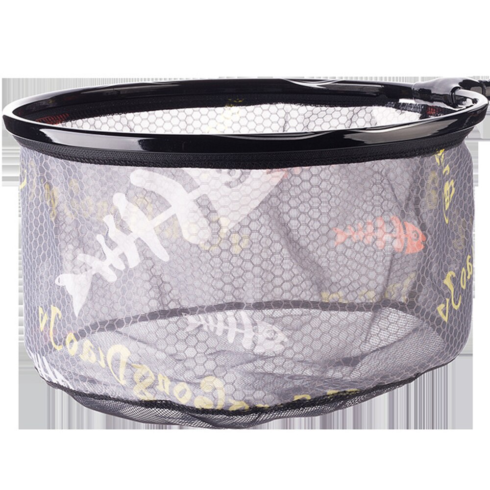 Rete pieghevole da pesca con testa in maglia di carbonio lega di titanio testa di brail rotonda piccola rete da pesca a mano rete da atterraggio Nano ultra leggera profondità