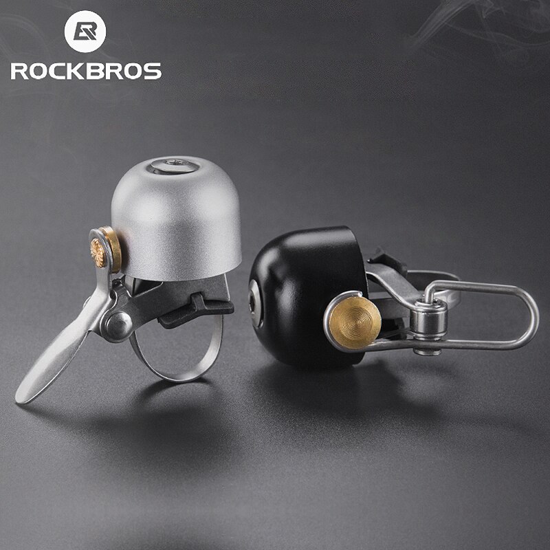ROCKBROS – sonnette de vélo en laiton Vintage, sonore claire, vtt, vélo de route, sonnette rétro, accessoires de cyclisme pour enfants