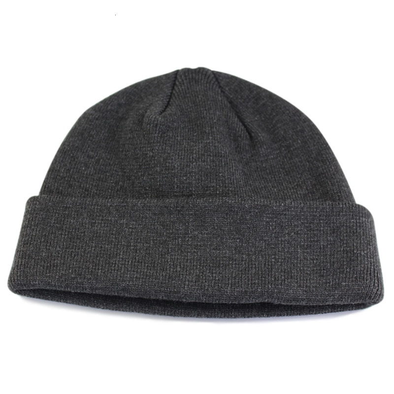 Stort hoved mand stor størrelse beanie hatte far vinter varm strik kasket mænd plus størrelse ski ski skullies hat 60-72cm