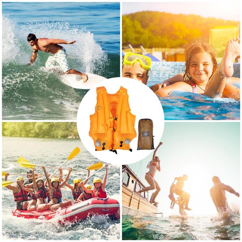Snorkelen Kajakken Varen Drifting Reddingsvest Water Sport Vissen Surfen Zwemmen Drijfvermogen Volwassenen Opblaasbare Reddingsvest