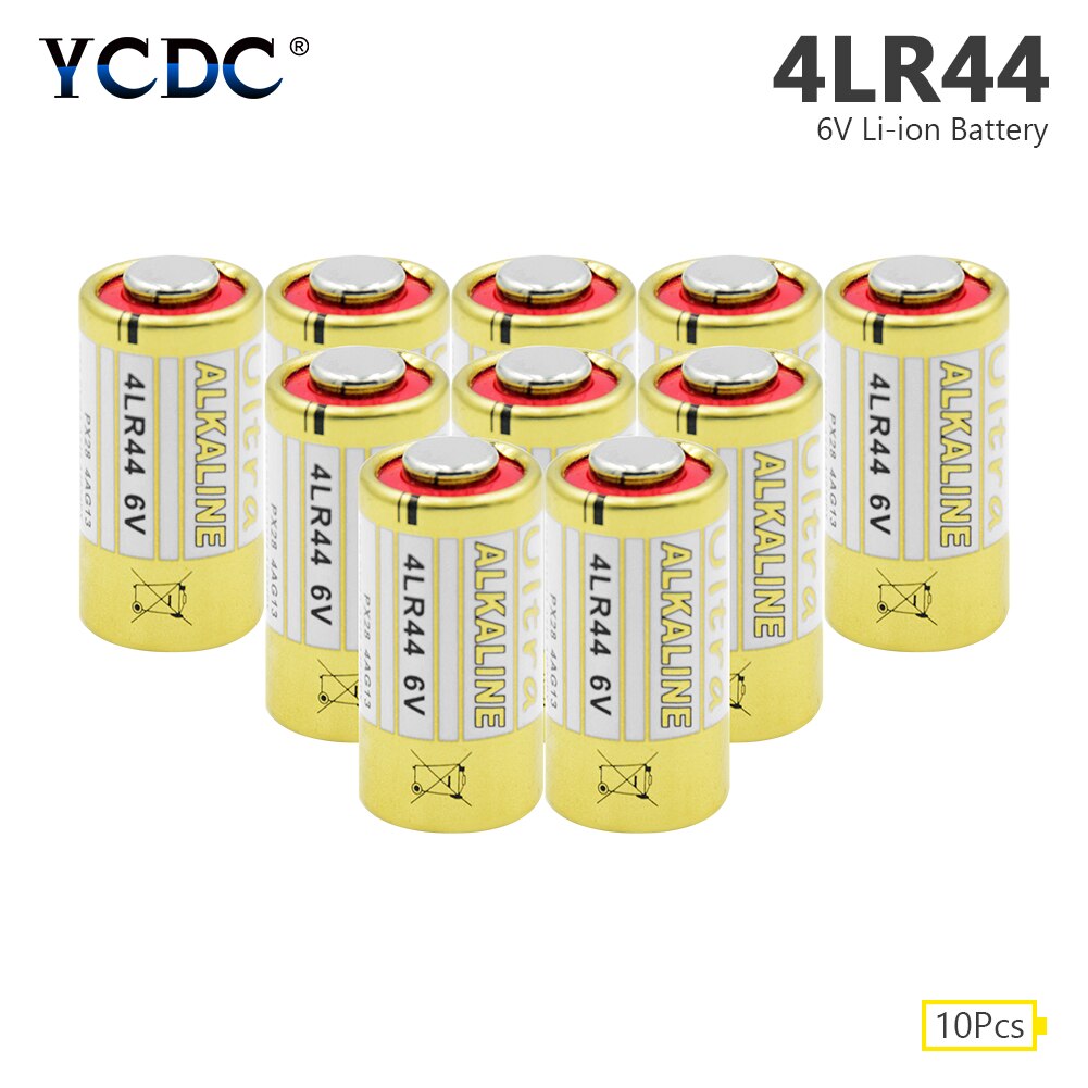 Ycdc 10Pcs 4LR44 6V 150Mah Droge Alkaline Batterij Voor Hond Opleiding Halsbanden A544 4034PX PX28A 4G13 PX28L 476A K28A L544