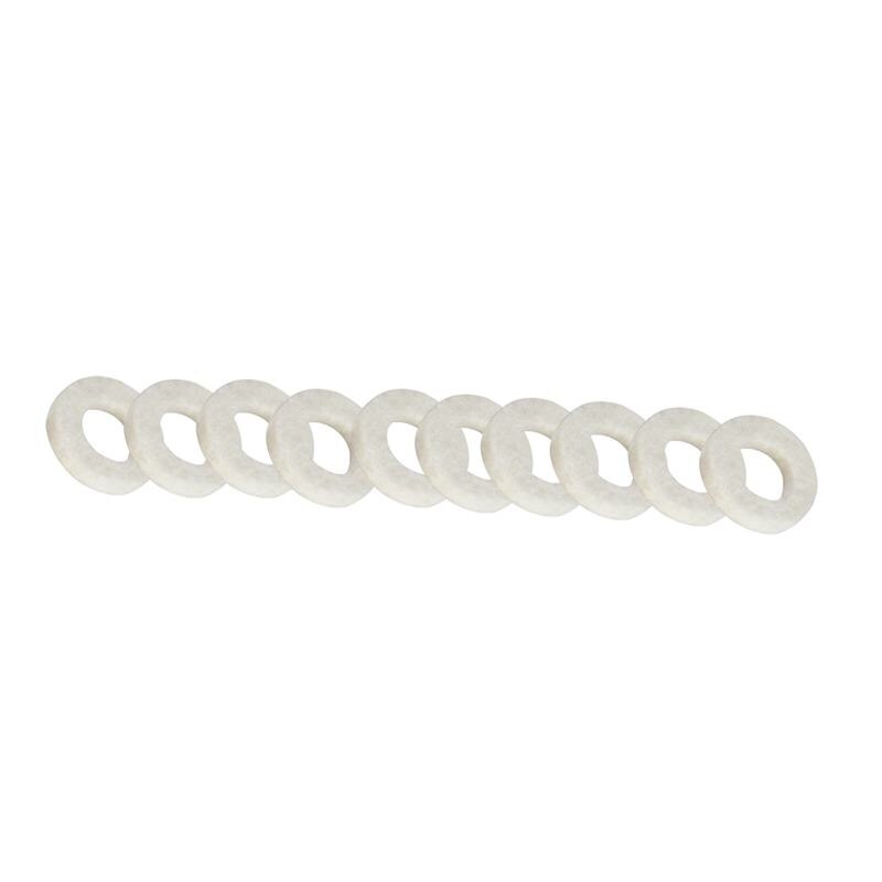 Alfombrillas de fieltro de algodón para trompeta, almohadilla para llave, Accesorios de reparación de trompeta, diámetro de 1,8mm, espesor de 3mm, 10 Uds.