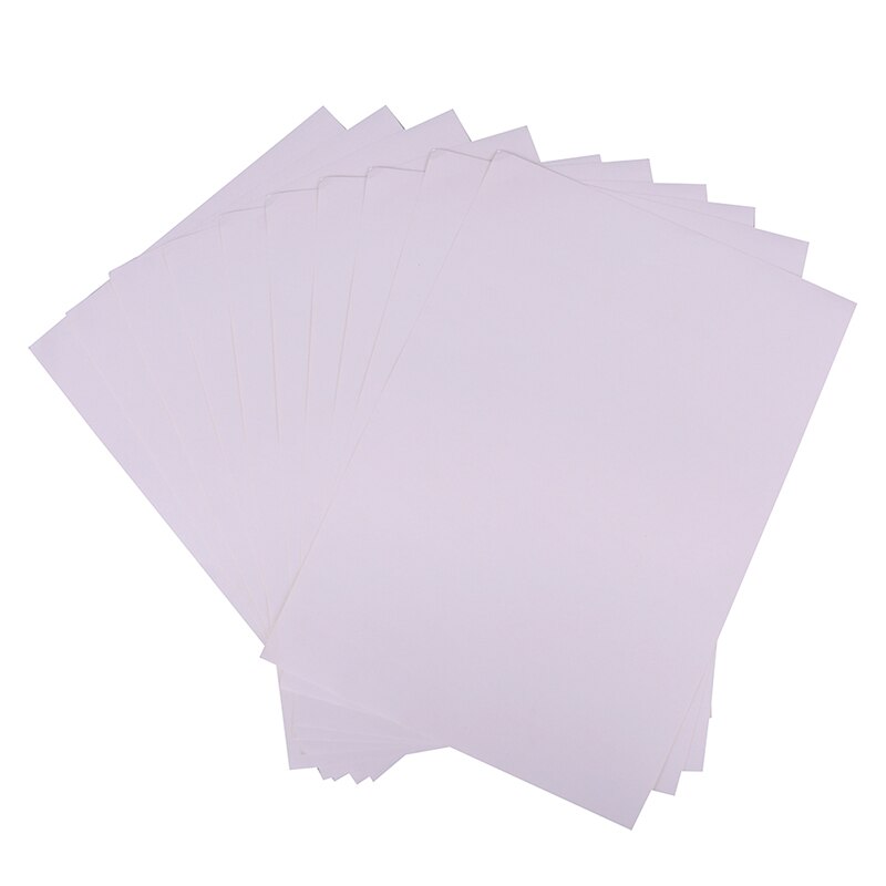 10sheets A4 matt printable white self adhesive sticker paper Iink for office: Default Title