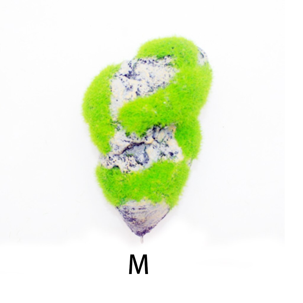 Floating Rock Suspended Simulation Artificial Stone Aquarium Decor Fish Tank Decoration Green Floating Pumice Pet Accessories: M