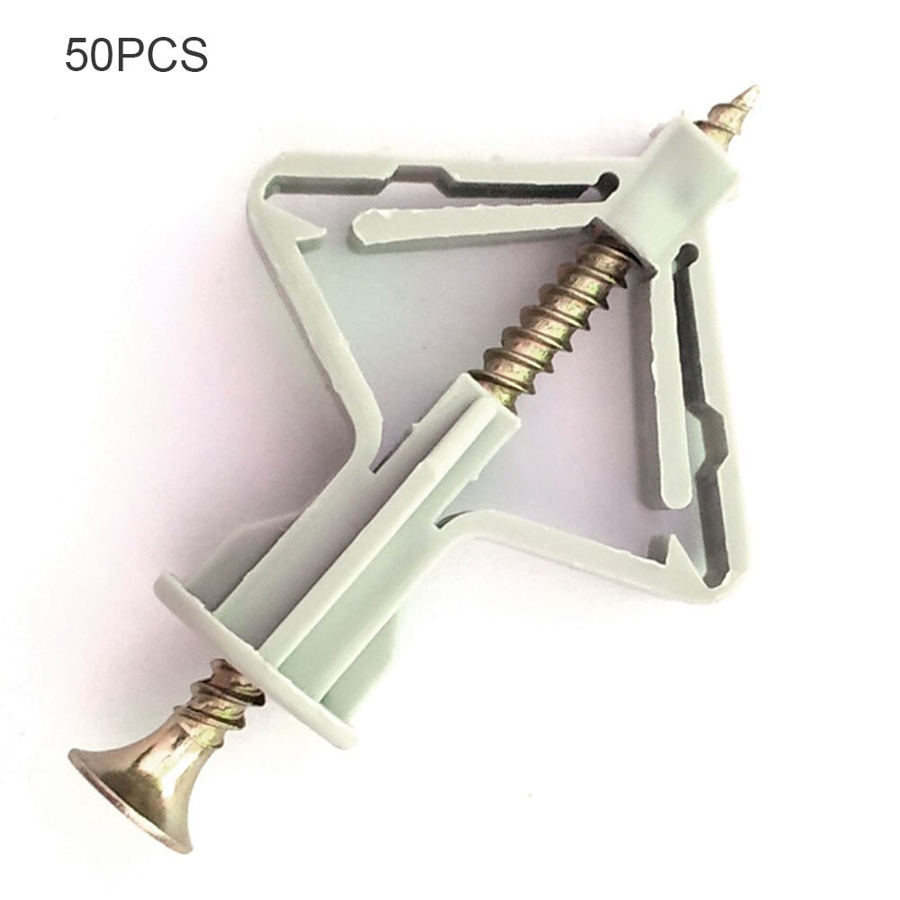 50 x Plasterboard Cavity Wall Fixings M8 x 50mm Heavy Duty Rawl Plugs