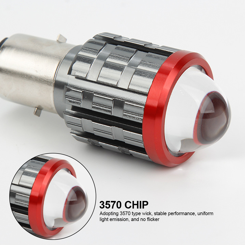 H6 BA20D Motorfiets LED Koplamp 3570 Chips Hoge Dimlicht Scooter Motor H4 HS1 Koplamp Geel Wit Mistlampen