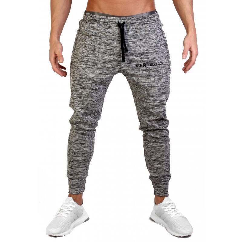 Gitf fitness sportsbukser mænd elastiske åndbare sweatbukser løbetræningsbukser tyndt snit gym basketball bukser herre