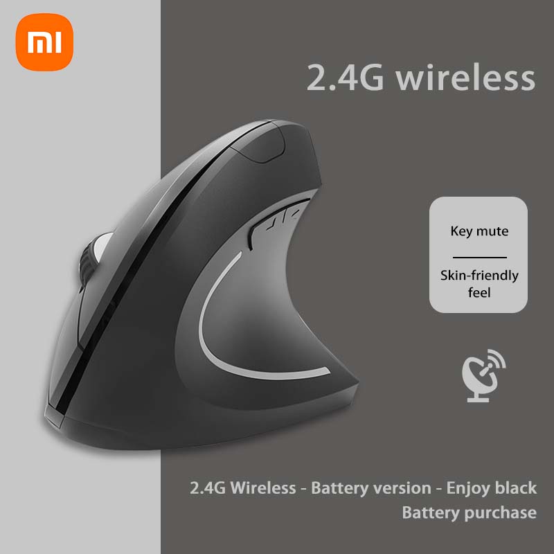 Bezprzewodowa mysz pionowa Xiaomi Bluetooth 2,4 GHz Ergonomiczne myszy do gier 1600 DPI Regulowane biura Optyczne klawiatury elektroniczne