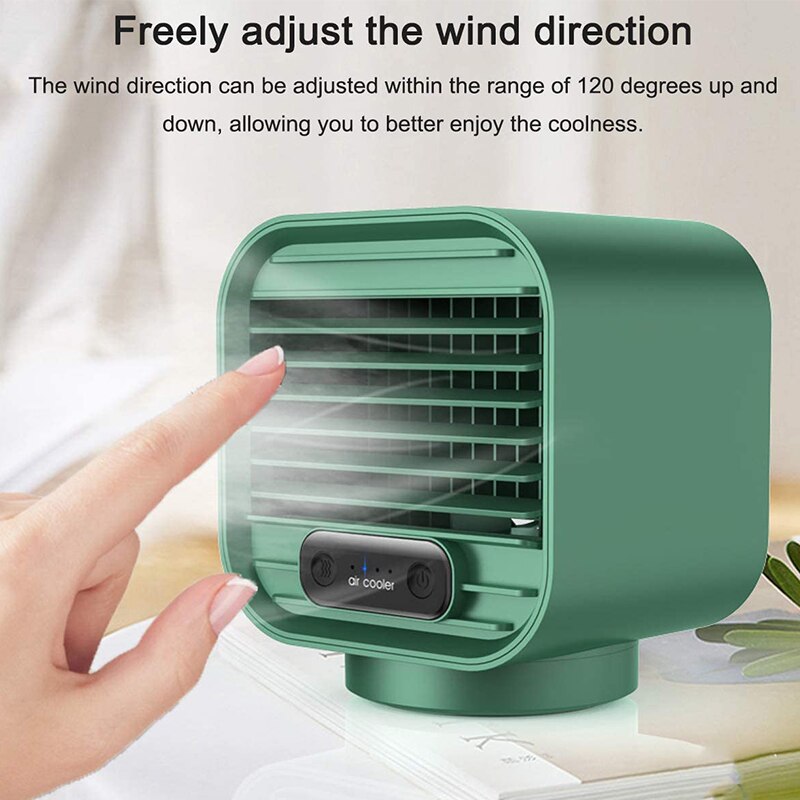 Climatiseur Portable 7 couleurs LED, USB, pour espace personnel, affichage numérique LCD, ventilateur de bureau