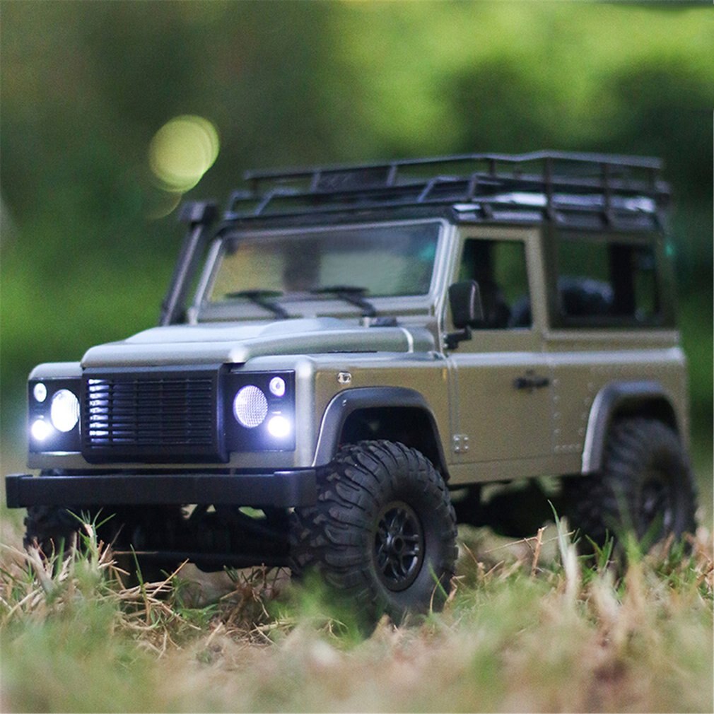 2.4G Four-wheel Drive Climbing Vehicle 4WD Rechargeable Battery Crawler 1/12 LED Lights Vehicle Off Road RC Car