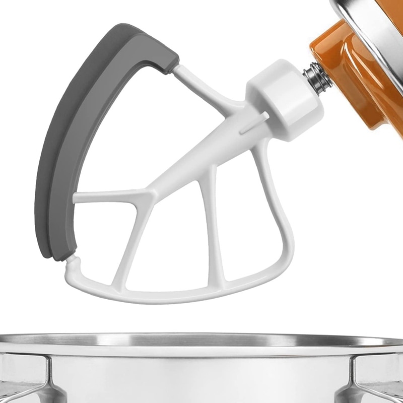 4.5-5 Quart Flex Edge Beater for KitchenAid Tilt-Head Stand Mixers K45SS KSM75 KSM95 White