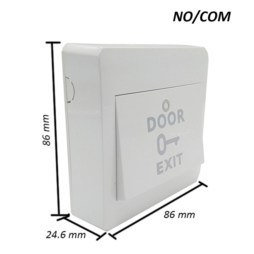 Press Push Exit Electronic Lock Release Switch Optional No Touch Door Access Control Exit Button: M6 NO COM
