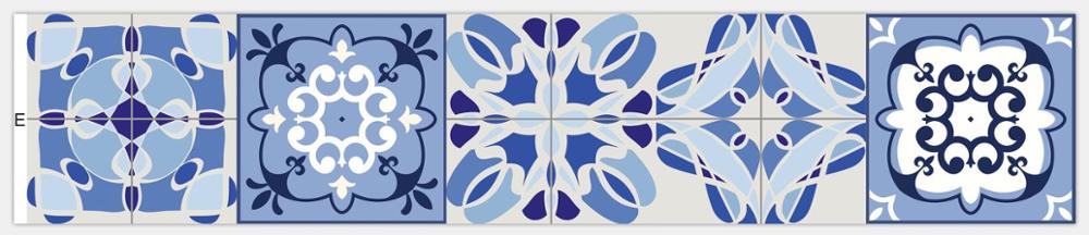10/15/20/30cm Blau Streifen Fliesen Zauberstab Aufkleber Schlecht Küche Glas Fenster Heimat Dekor Tapete schälen & Stock Vinyl Kunst Wandbild: MZ024  E / 30cmX150cmX1pc