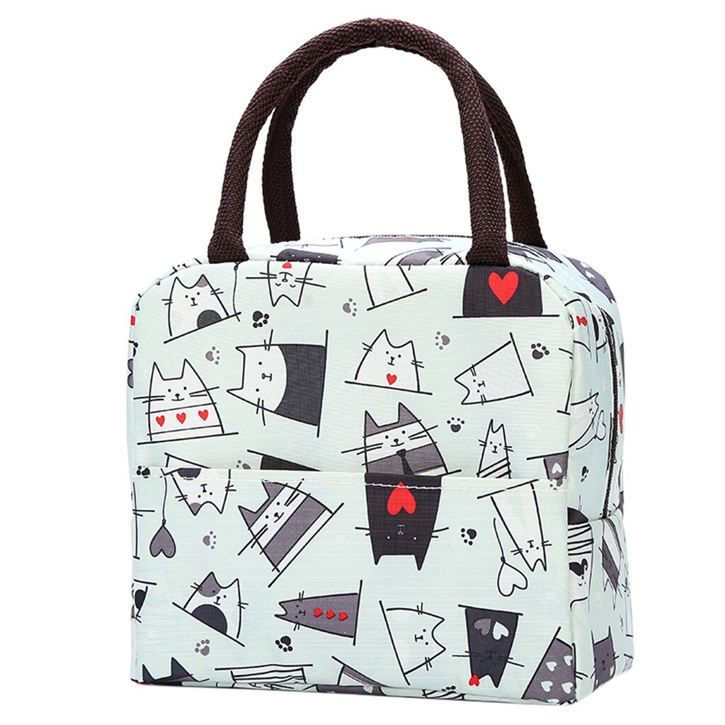 Simple Style Large Capacity Waterproof Oxford Lunch Bag Outdoor Picnic Bag high capacity Oxford humanized Lunch package: H