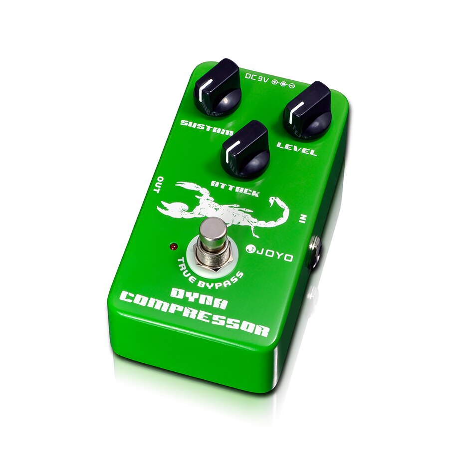 JOYO JF-10 Dyna Compressor Guitar Effects Pedal Dynamic Classic Ross Attack Level Sustain True Bypass Reduce The Redundant
