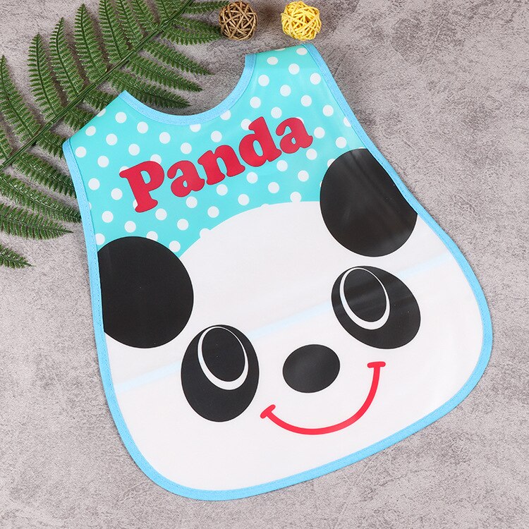 Baberos de plástico ajustables para bebé, Baberos para comer a prueba de agua, paño de alimentación de dibujos animados para bebé, delantal para niño, ropa para eructar, Baberos para niña y niño: F