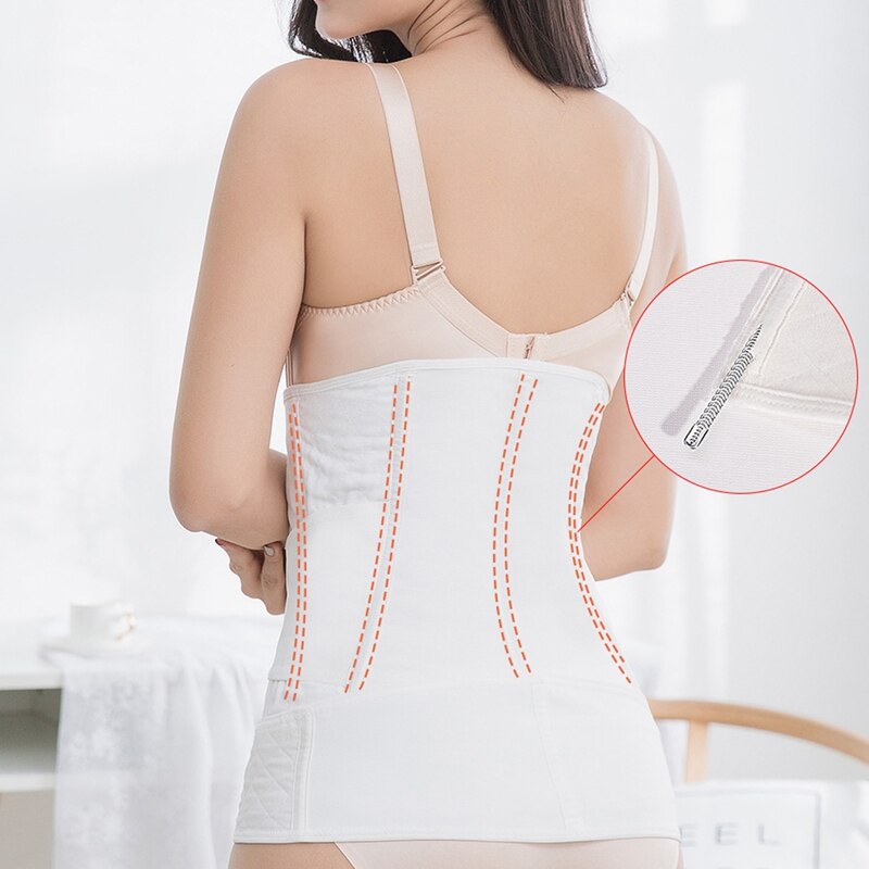 Regulowana opaska na pas po pas ciążowy po porodzie bandaż zespół odzyskiwanie Shapewear gorset pas gorset wyszczuplający