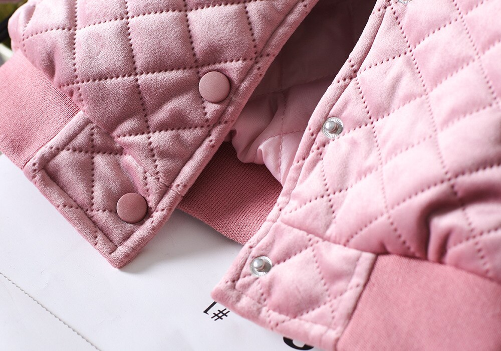 Children Winter Jacket Girl Winter Coat Kids Warm Thick Pink Coats