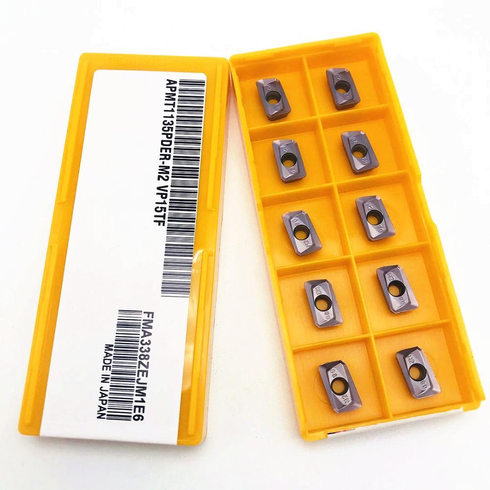 Hardmetalen wisselplaat apmt 1135 m2 / h2 vp15tf cnc draaibank frees draaibank frees apmt 1135 metaaldraaiblad cnc gereedschap