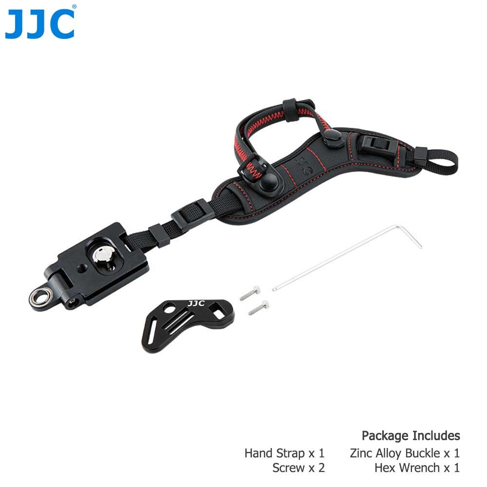 Jjc kamera hand handledsrem snabbkoppling tillbehör för canon eos r rp ra  r3 r5 r6 m50 mark ii  m6 mark ii  m50 m100 m6 m3 m10: Röd