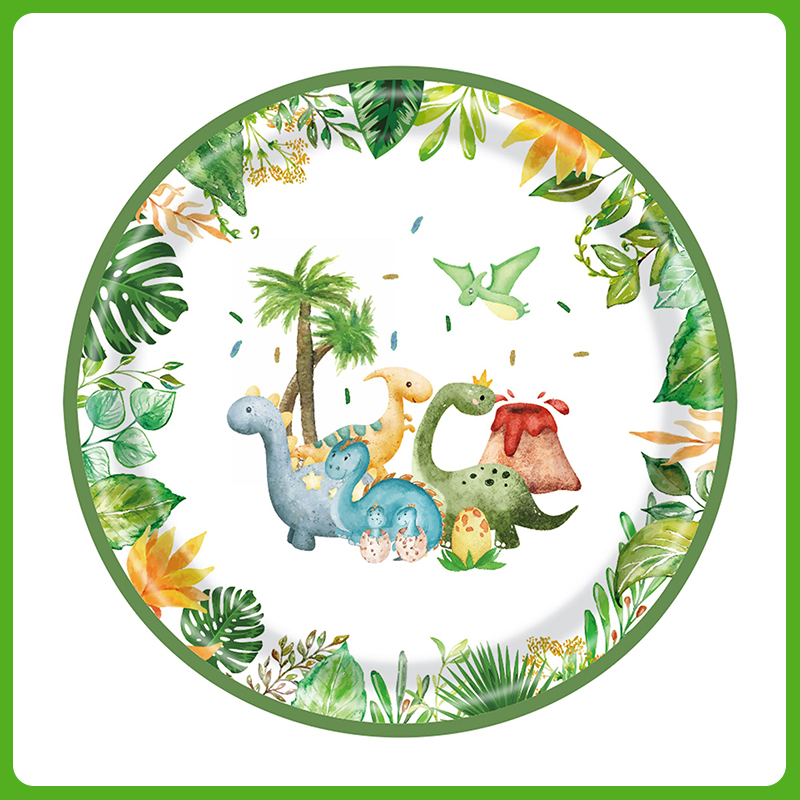 Dinosaurus Verjaardag Decoratie voor Jongen Dinosaurus Thema Servies Borden Kopjes Servetten Tafelkleed Banner Kids Feestartikelen Gunst