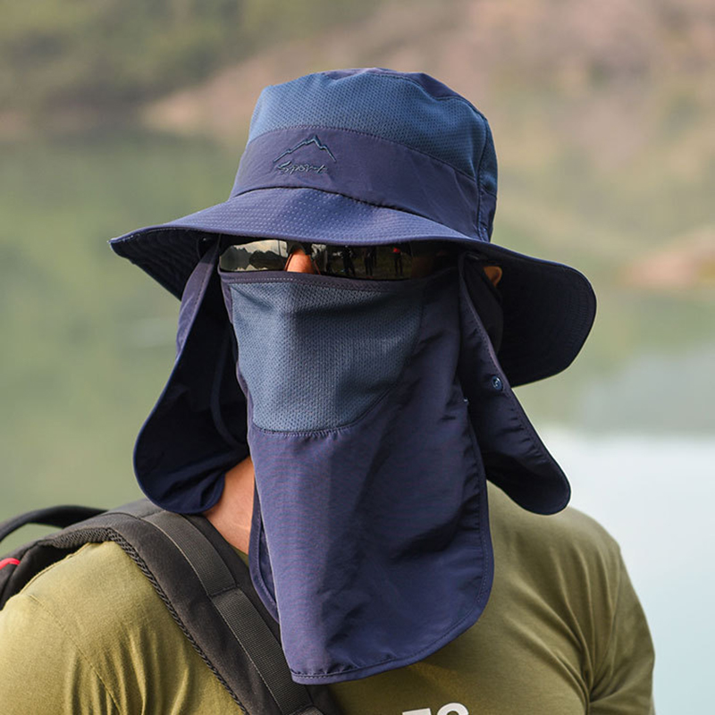 Sombrero de pescador multiusos para hombre, gorro de pescador multifunción para escalada al aire libre, pesca, turismo, protección solar, 1 unidad