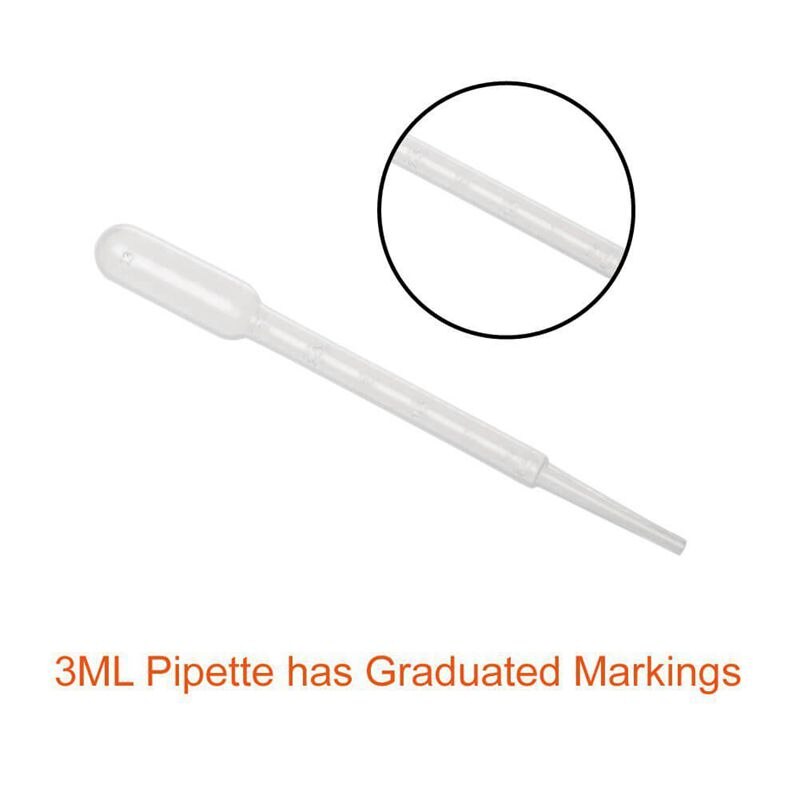 300 Pcs 3ML and 0.2ML Plastic Transfer Pipettes Dropper for Essential Oils