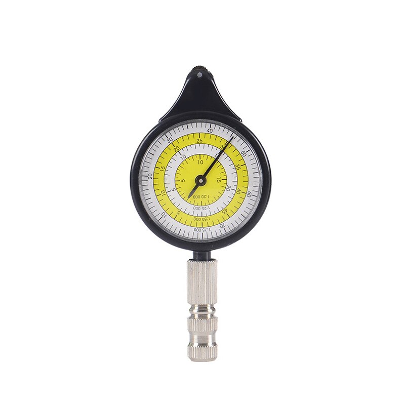 Kaart Multifunctionele Curvimeter Kaart Meten Gauge Draagbare Duurzaam Outdoor Klimmen Wandelen Apparaat: yellow