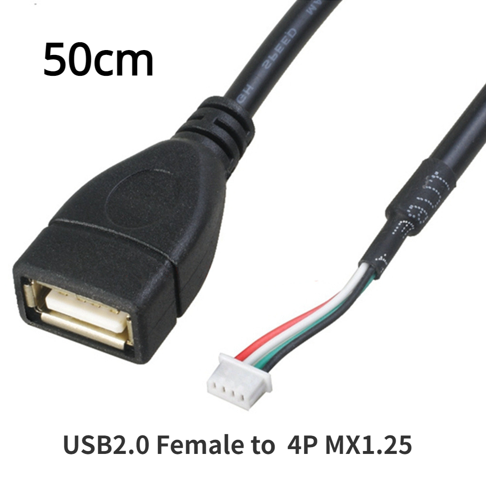USB to 4P xh2.54 cable USB to 4P MX1.25 USB to PH2.0 USB USB2.0 Female/ Male Cable USB to Dupont 4 pin Data Cable 30cm: Red