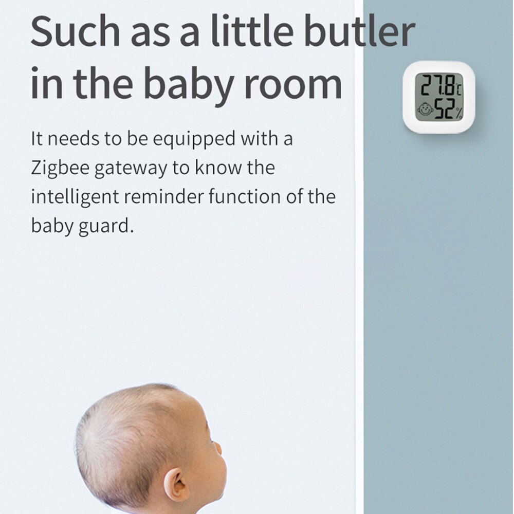 Tuya ZigBee Temperature Humidity Sensor LCD Screen Display For Smart Home Automation Remote Control Smart Life