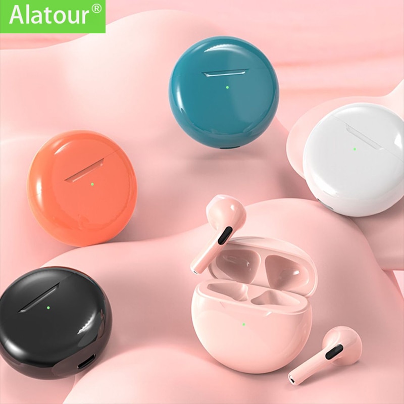 Alatour Draadloze Hoofdtelefoon Bluetooth 5.0 Koptelefoon Sport Oordopjes Headset Pro6 Opladen Doos Hoofdtelefoon Voor Alle Smartphones