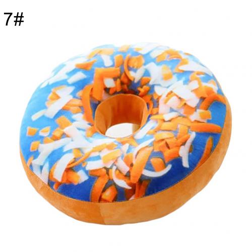 Tapis de voiture en peluche 3D, nourriture Donut en peluche drôle, maison canapé chaise, coussins de voiture: 7
