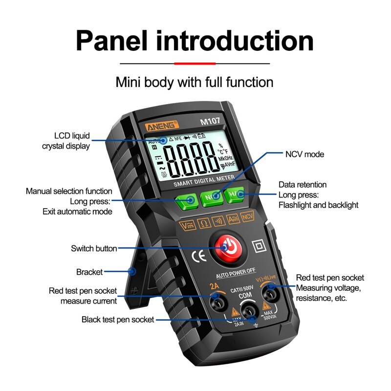 Digital Multimeter 4000 Counts Multimeter Tester A... – Grandado