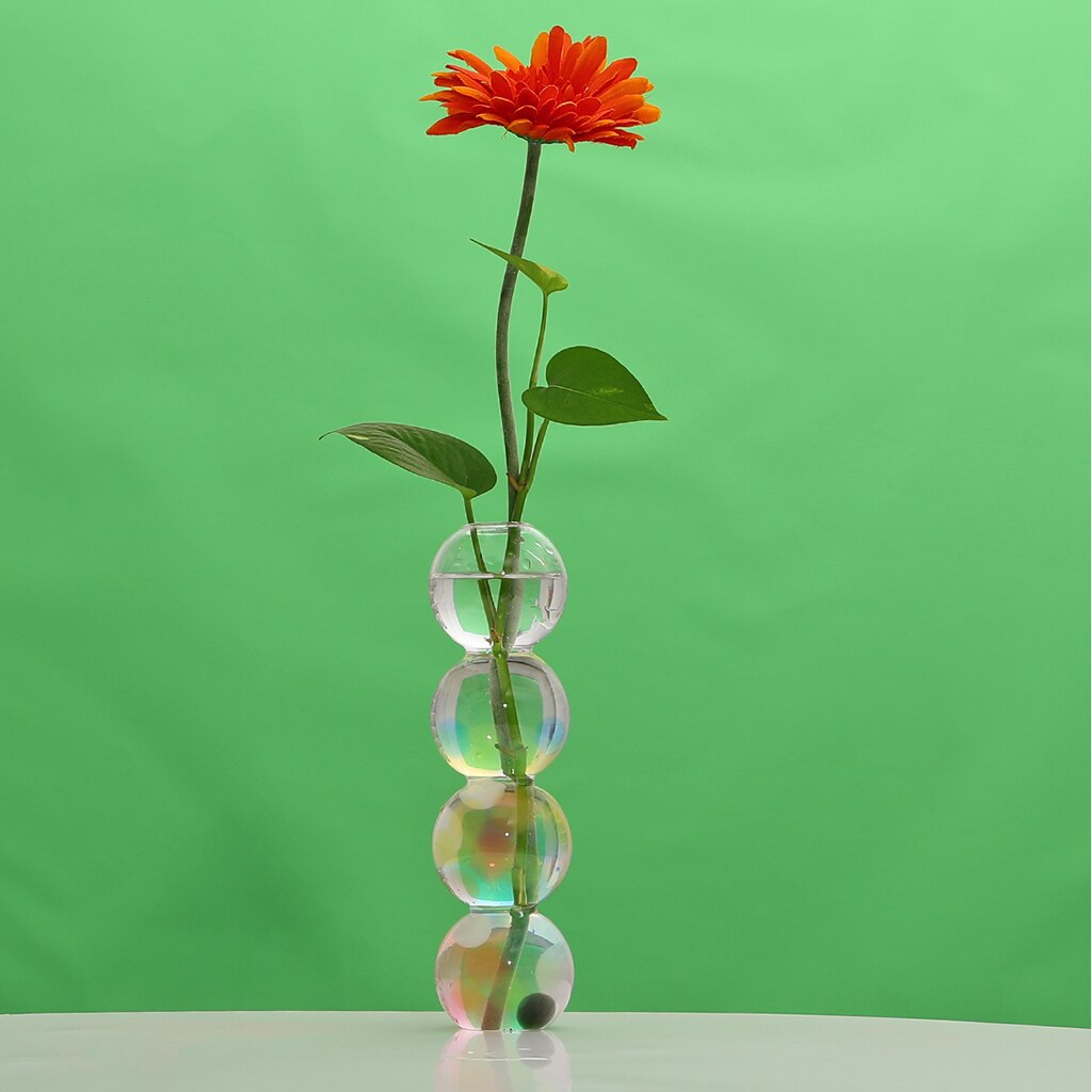 All Glass Terrarium Glass Flower Vase Hydroponic Planter Desktop Ornaments