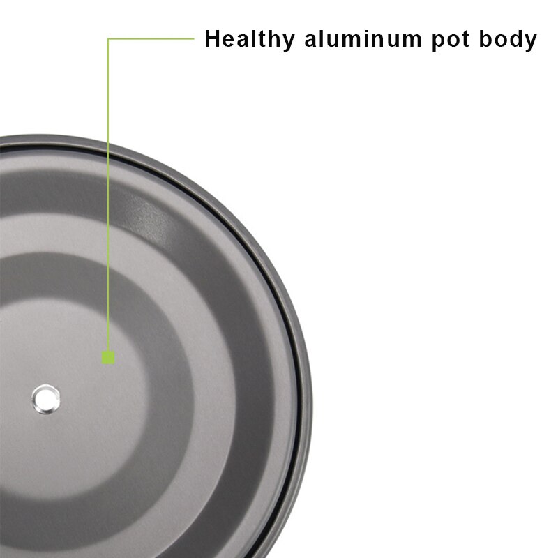 Camping Cookware Kit Lightweight Backpacking Cooking Set Picnic Pots and Pans for Camping Backpacking Outdoor US