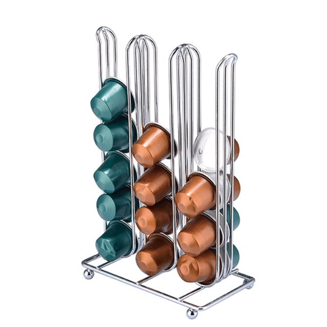 Nespresso kaffekapselhållare roterande ställ kaffekapselställ nespresso kapslar förvaringshylla organisationshållare: A