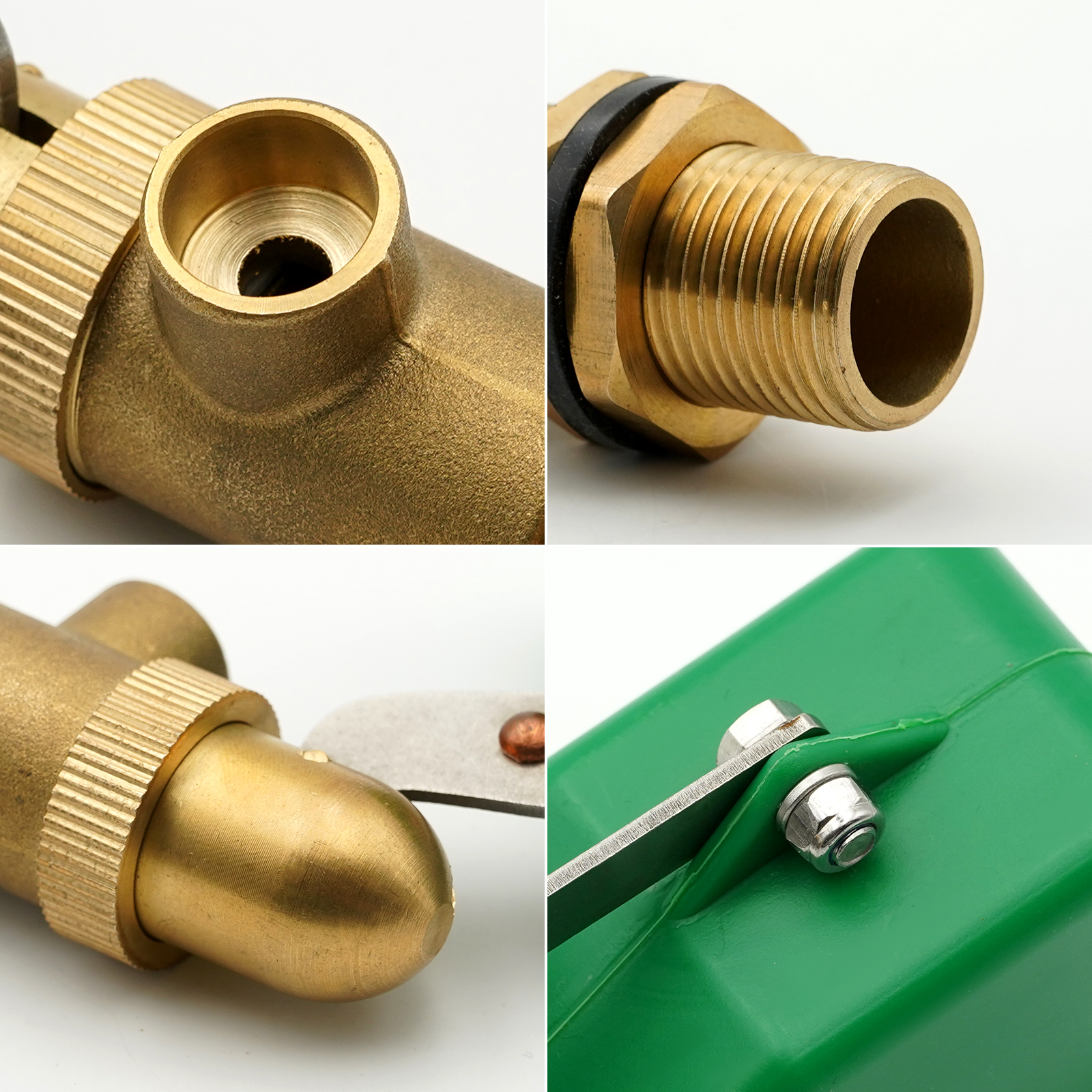 Válvula de latón de 1/2 pulgada con flotador de plástico, válvula de flotador de agua de cobre, brazo ajustable, válvula de flotador de llenado automático para tanque de agua