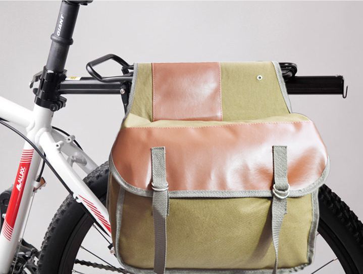 Universal sadeltaske til motorcykeltaske lærred bagsæde bagage tasker til sportster  xl883 1200 til honda til kawasaki