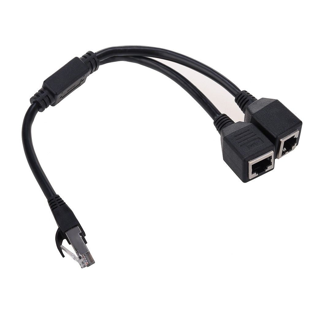 1 do 2 gniazda LAN sieć Ethernet RJ45 rozgałęziacz wtyczek żeńskich Extender złącze adaptera przedłużacze dla routera przełącznik
