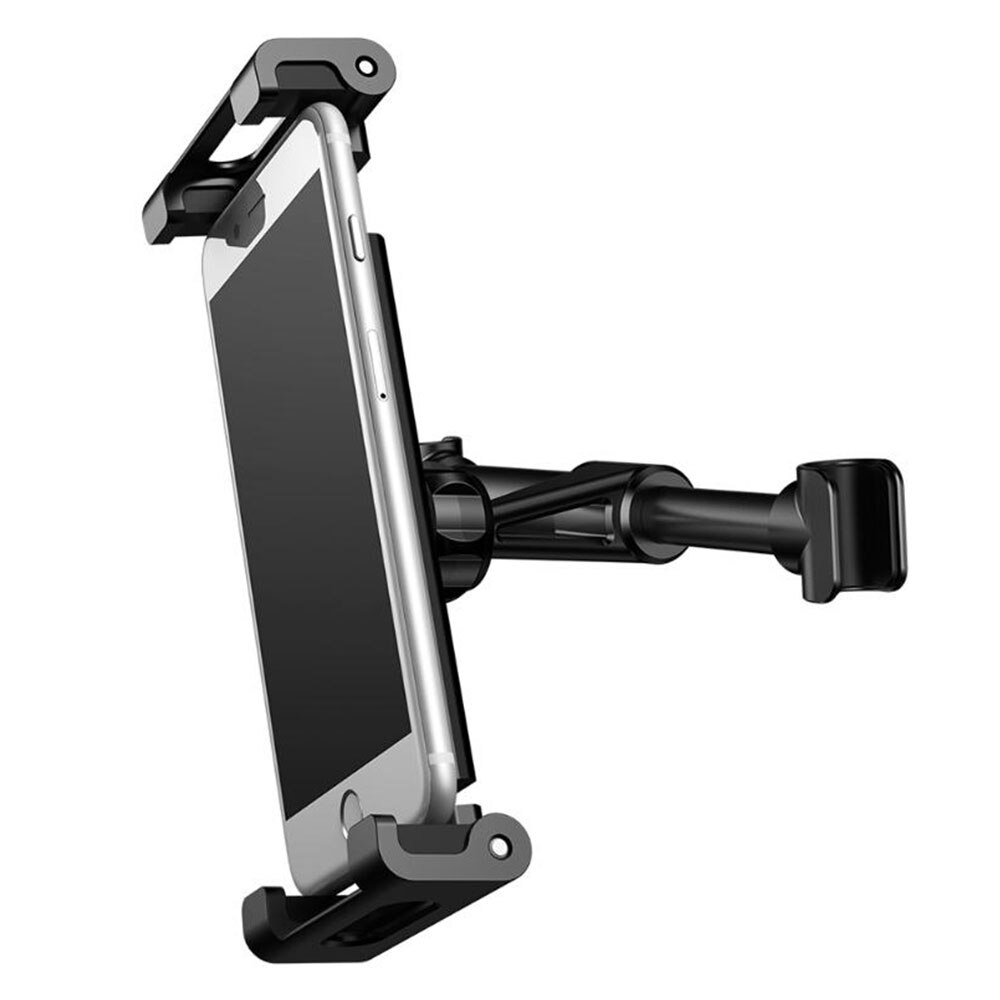 Glcc universele autobeugel autostoel rugleuning hoofdsteun smartphone houder voor ipad tablet pc standaard pad houder 14-18cm/5.51-7.09in: Zwarte autobeugel