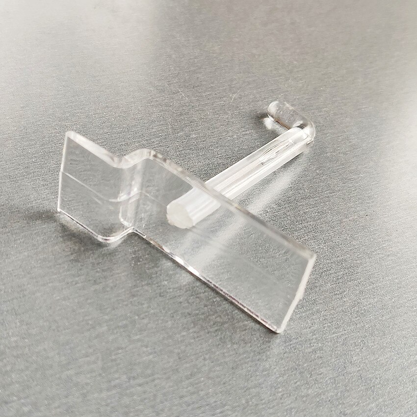 Plastic Merchandise Hanging Hanger Display Hooks for Trough Slot Plate Board Commodity in Store Rack Shelf 200pcs