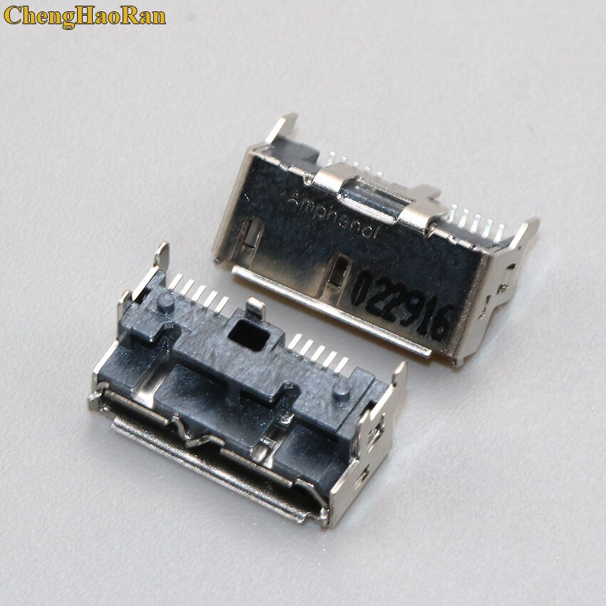 Chenghaoran 2 kpl micro usb 3.0 jack 10 pin naaras pistoke tail latausportti mobiili kovalevy liitäntä mikroliitin: No 14