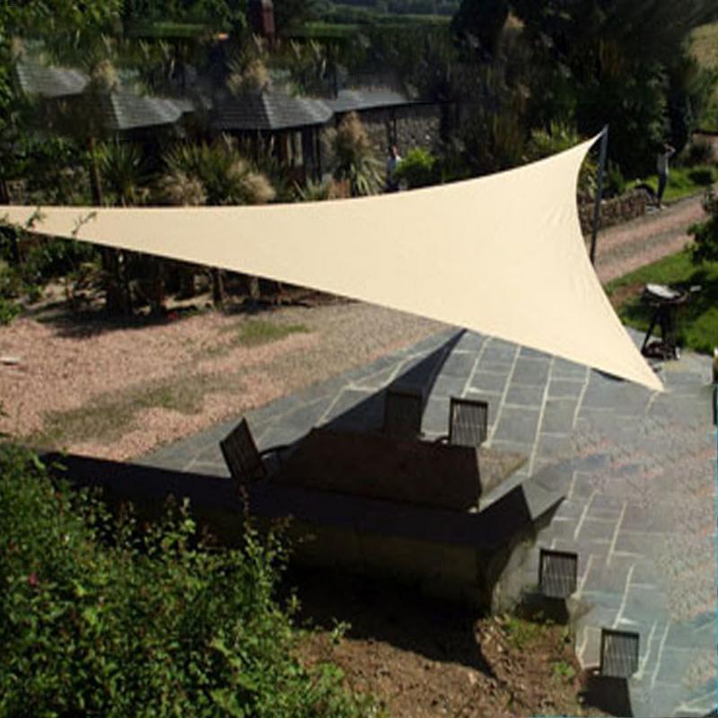 Toldo triangular de 2x2x2 metros, refugio solar, sombrilla de protección para exteriores, dosel para jardín, Patio, piscina, sombra Oxford, toldo de vela para Camping