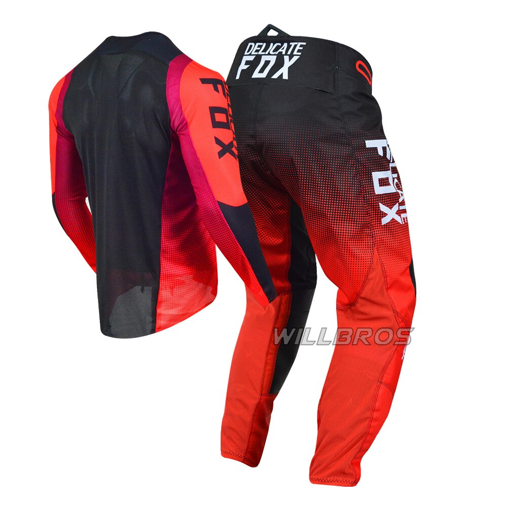 Neue Zarte Fuchs 180/360 Getriebe Set Motocross Motorrad Racing Anzug Herren Kits